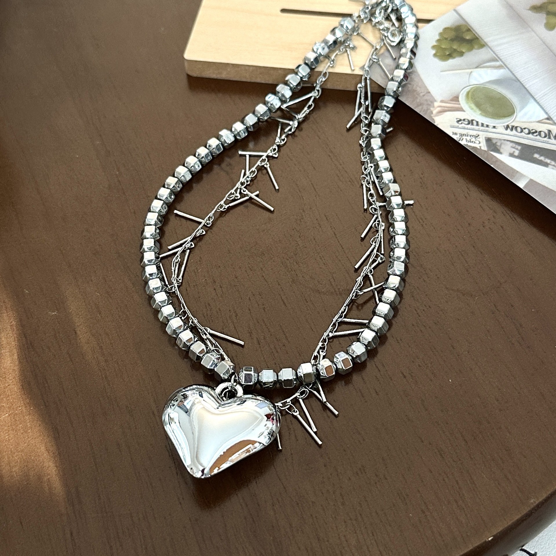 1 Piece Fashion Heart Shape Alloy Plating Womenu0027S Pendant Necklace