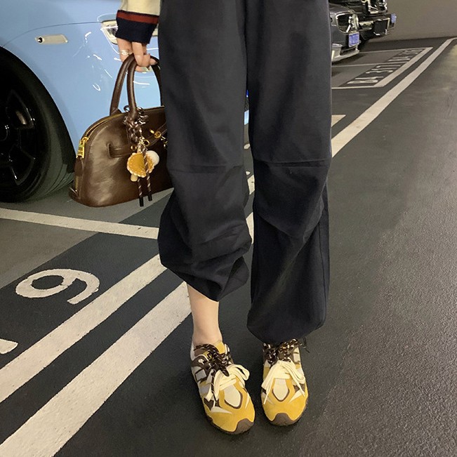 Versión de cuero de vaca de la uva de la misma moda de zapatos casuales zapatos de deporte retrógrado zapatos de entrenamiento de mujer