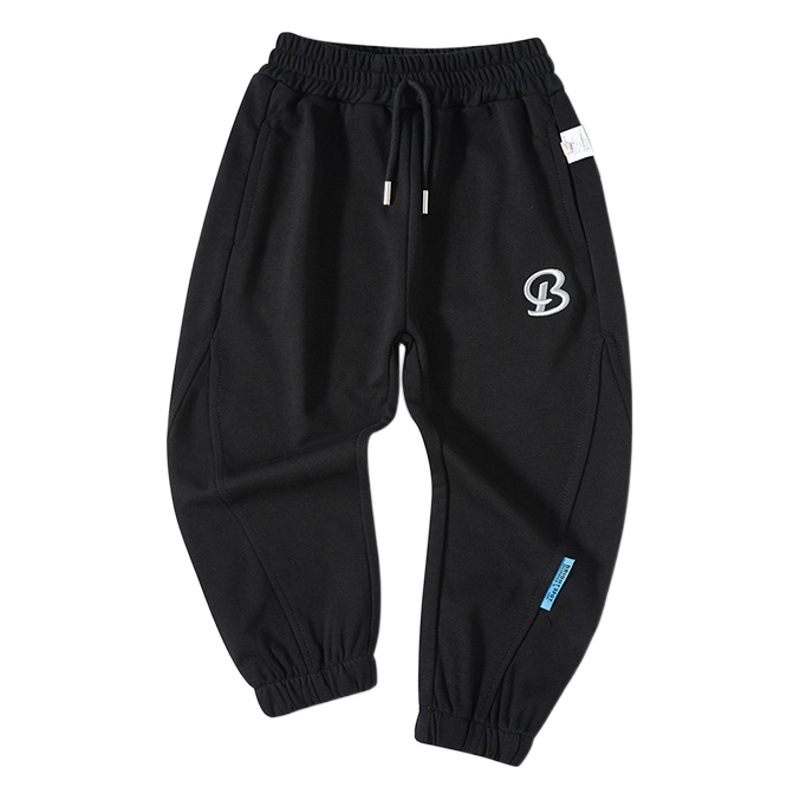 Ser Superior ropa para niños transfronterizo otoño nuevos Pantalones deportivos para niños estilo coreano pantalones para niños pantalones bordados con letras image 1
