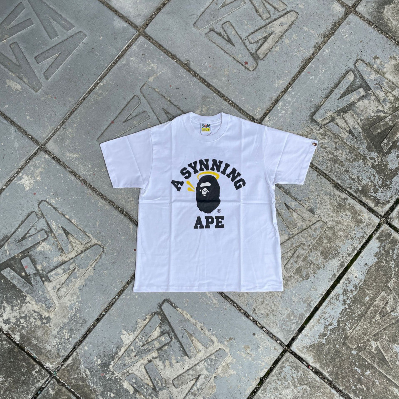 Syna World BAPE T-shirt A Synning Ape White