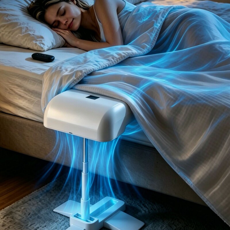 New Tk Amazon Best-Selling Product: Bed Fan, Bed Circulator, 5-Speed Remote Control Bed Fan, Bed Fan