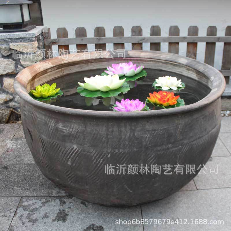 Spot de un metro de gran tanque gran gran tanque de patio gran gran tanque gran tanque de cerámica gran tanque de agua gran tanque de tierra tanque de loto gran tanque de peces