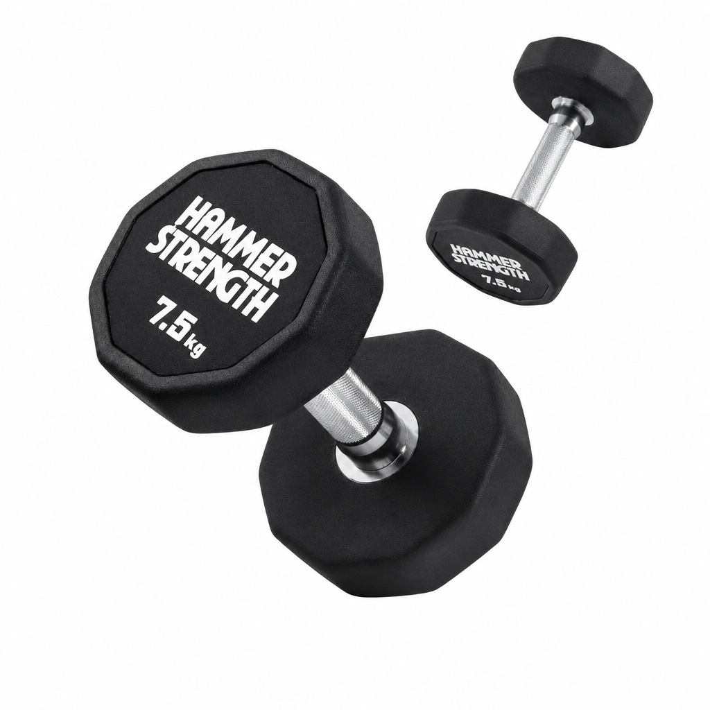 On Kenar Kaplı Dumbell Ticari Fitness Salonu Sabit Dumbell Dökme Demir Yuvarlanmayan Dumbell Standı Seti Özelleştirilebilir Logo