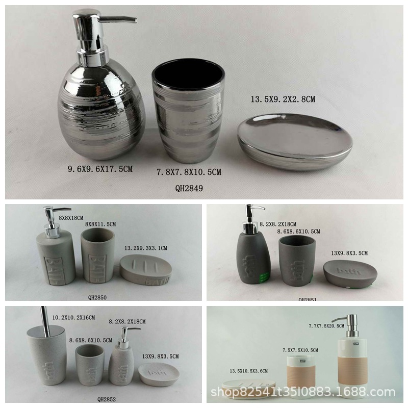 Botella de emulsión de cerámica transfronteriza botella de jabón esponja limpia de jabón cocina de hotel baño desinfectante de manos lavabo