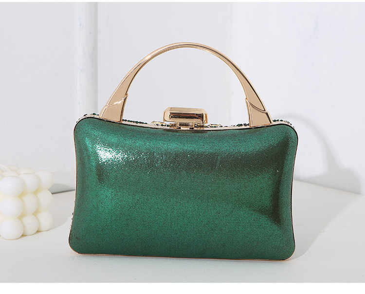 450g Weight Polyester Lining Material Lock clasp Closure Type Top Handle Strap Type Pu Leather Flower Evening Bags