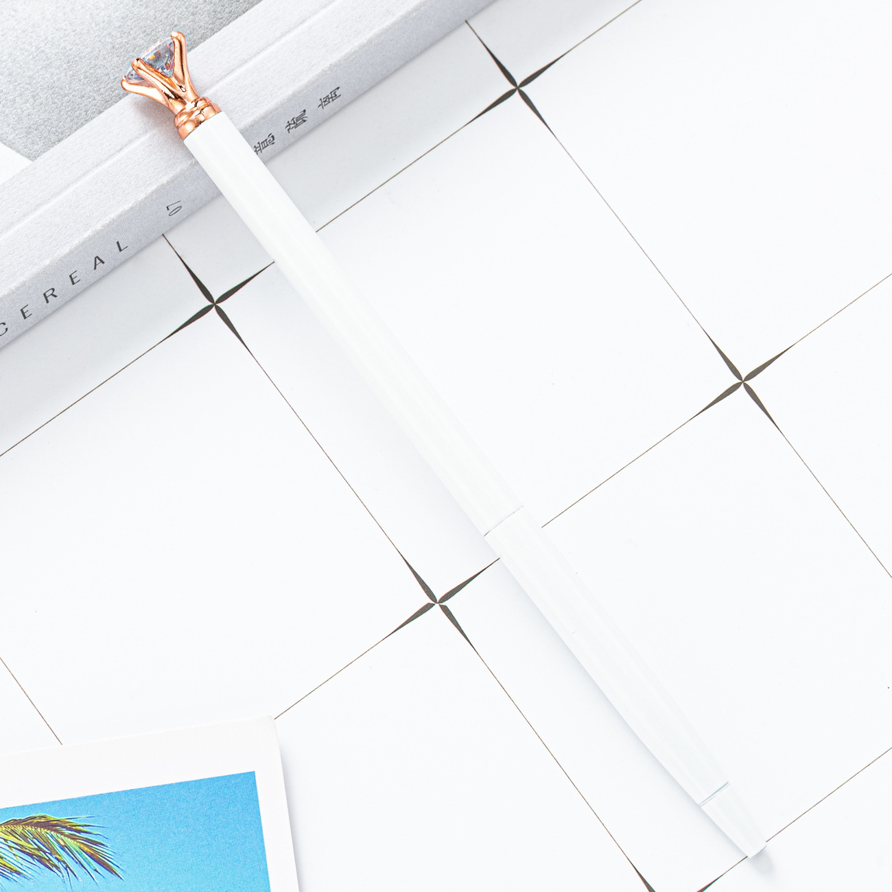 Gradiente creativo color pequeño diamante bolígrafo venta al por mayor Oficina papelería regalo publicidad pluma Impresión logotipo diamante pluma