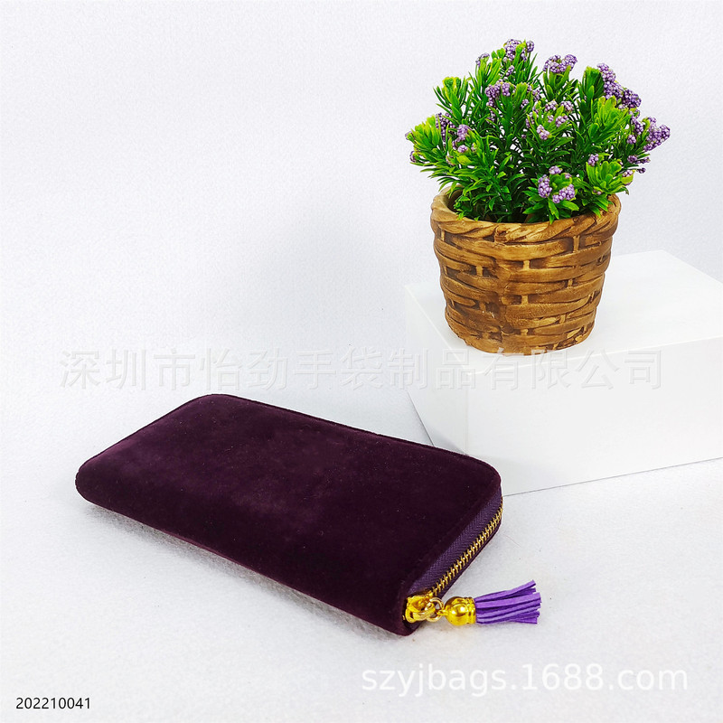Suede Clutch Bag, Velvet Cosmetic Bag, Velvet Wallet, Women's Daily Necessities Storage Bag, Custom Design