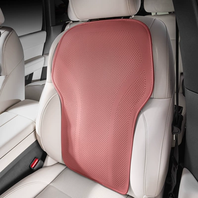 Seat cushion, seat cover – Cushion Cover, Ventilated Seat Cushion - volcano-red-nappa-leather-punch-style-seat-back-1-pack