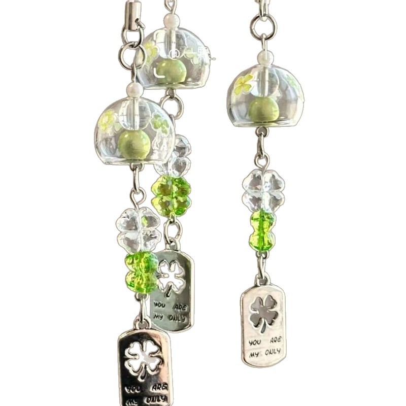 Artistic Fresh Lanyard Transparent Jellyfish Beaded Design Healing Series Phone Chain Anti-Lost Strap Best Friend Style_voghion.com