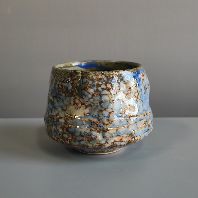 418-D 휴대용 커피잔(외부는 파란색, 내부는 녹색) 220ml