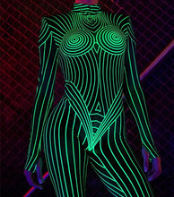 新款3D荧光骨架数码印花儿童连体裤新品 跨境潮牌圣诞节cosplay