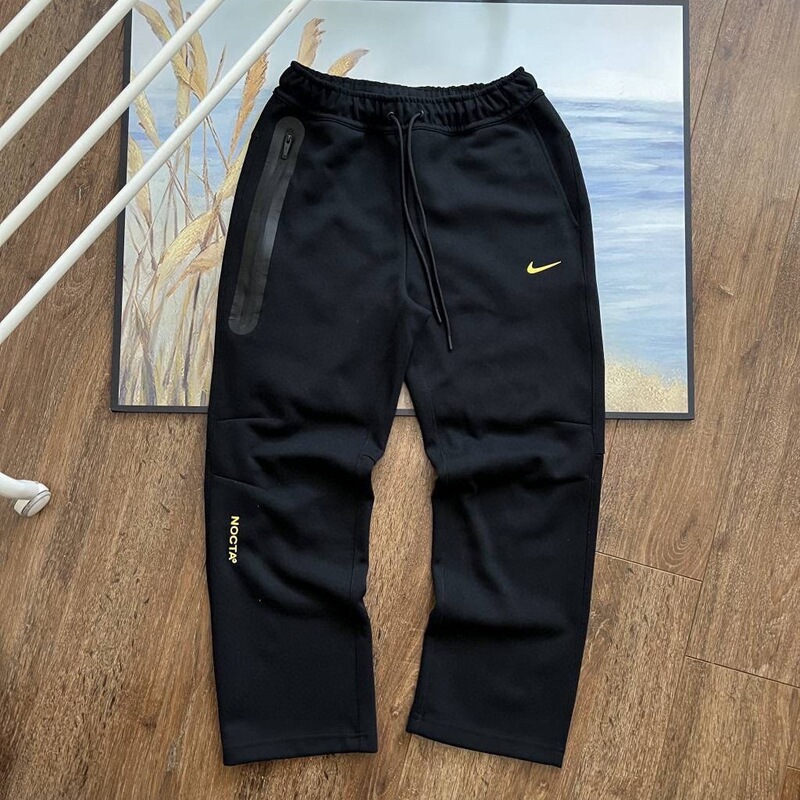 Nocta25 New Men's Sweatpants with Duck Joint Design, Screen-Printed Small Hook, Couple Style, Casual Sports Basketball Cotton