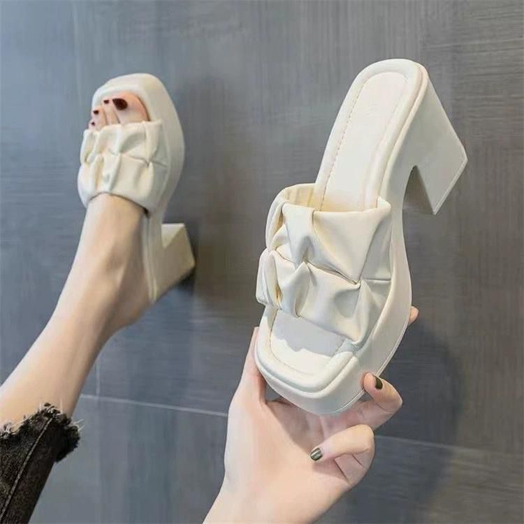 2025 Wedge Versatile Sandals for Women, Thick Heel Summer New Waterproof Platform Fashion Outdoor Slip-On Height-Increasing Sandals