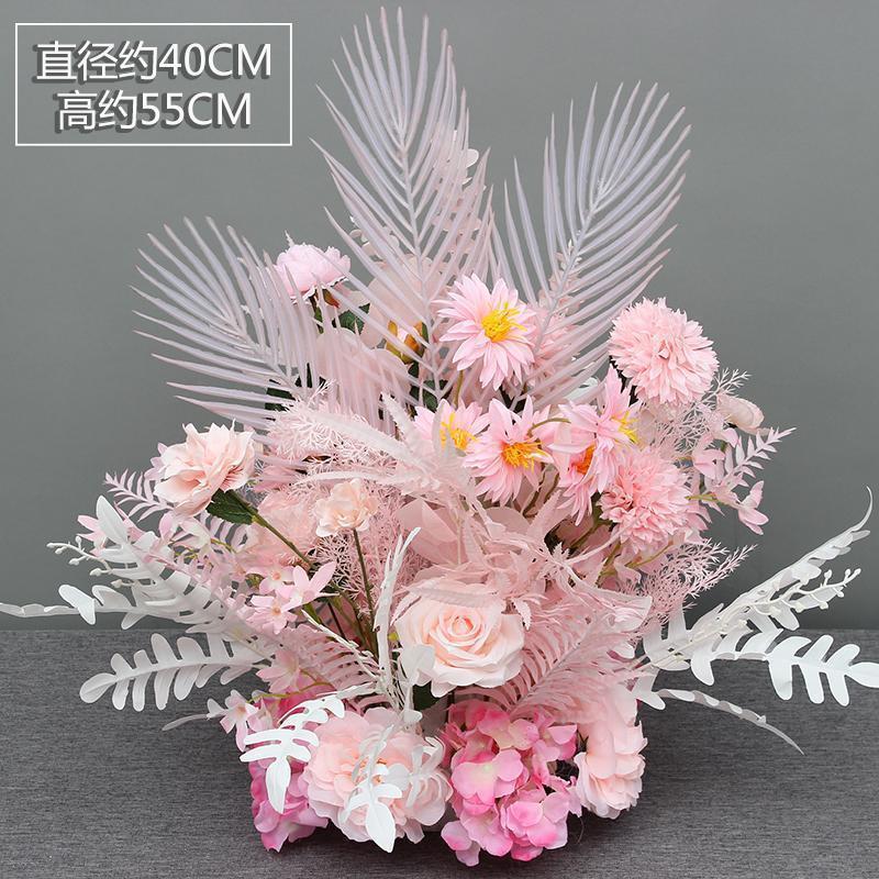 新款婚庆大款仿真仿真花花排排花绢花成品装饰尤加利台路婚礼花艺|undefined