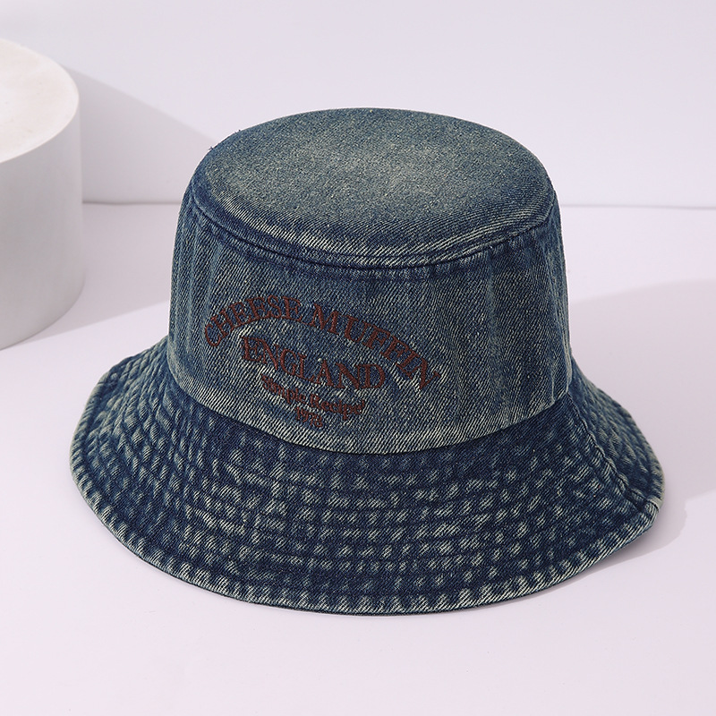 Primavera y otoño niños vaqueros sombrero pescador sombrero de visor grande sombrero de viaje estilo coreano estilo exterior sombrero de baño solar para hombres y mujeres