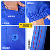 Dust -proof polyester cotton thick blue coat printing logo dirty gown warehouse logistics handling work service blue coat wholesale