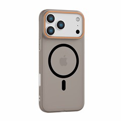 跨境iPhone17PROMAX冰雾肤感磨砂磁吸手机壳适用苹果16撞色保护套