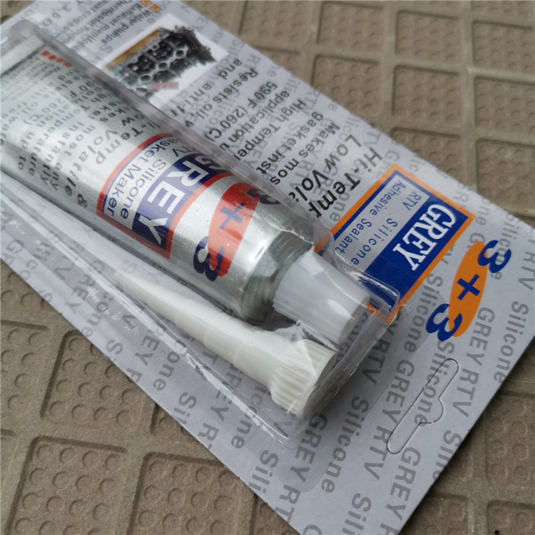 No gasket 3 3 sealant silver ash 100g silicone sealant automotive engine motor electrical appliance repair glue