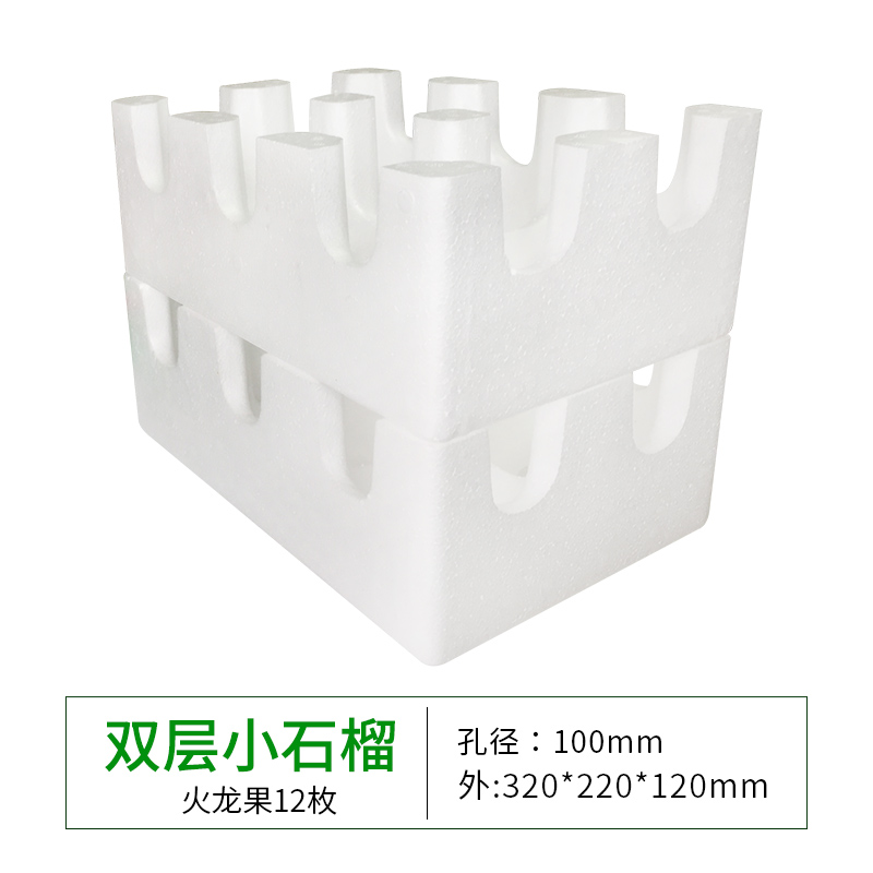 Caja de espuma de frutas manzana ciruela granada kiwi envasado de espuma de cartón conjunto mayorista
