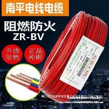 純銅南平電線電纜BV1.5/2.5/4/6平方單芯硬線ZR阻燃國標家用電線