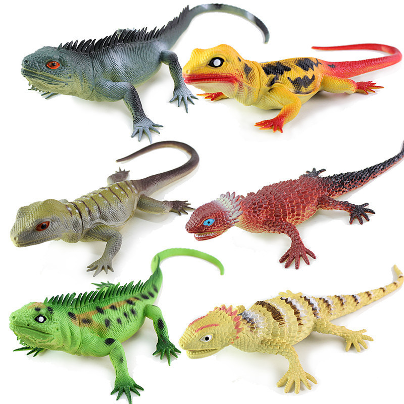 Large Artificial Lizard Pvc Boutique Model Kidsren's Cognitive Teaching Aids Boutique Store Hand Model Package Luowanxiang