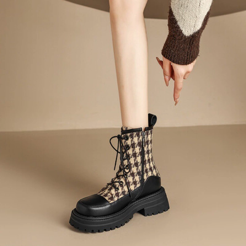 Fleece demi-season keep warm low boots