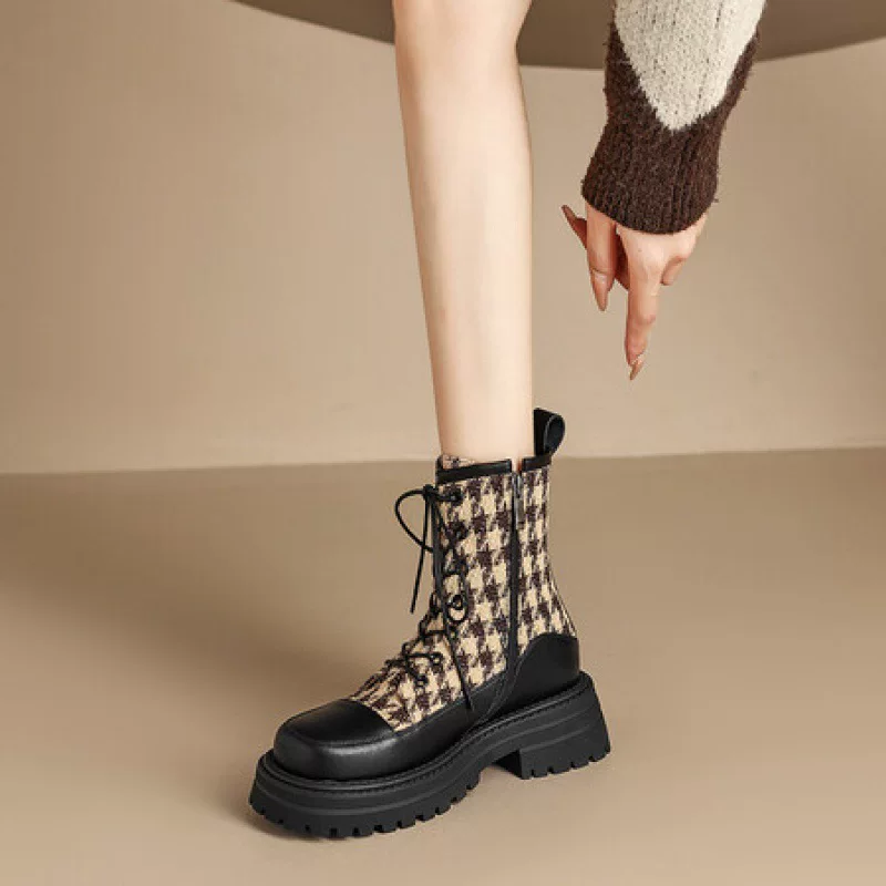 Fleece demi-season keep warm low boots