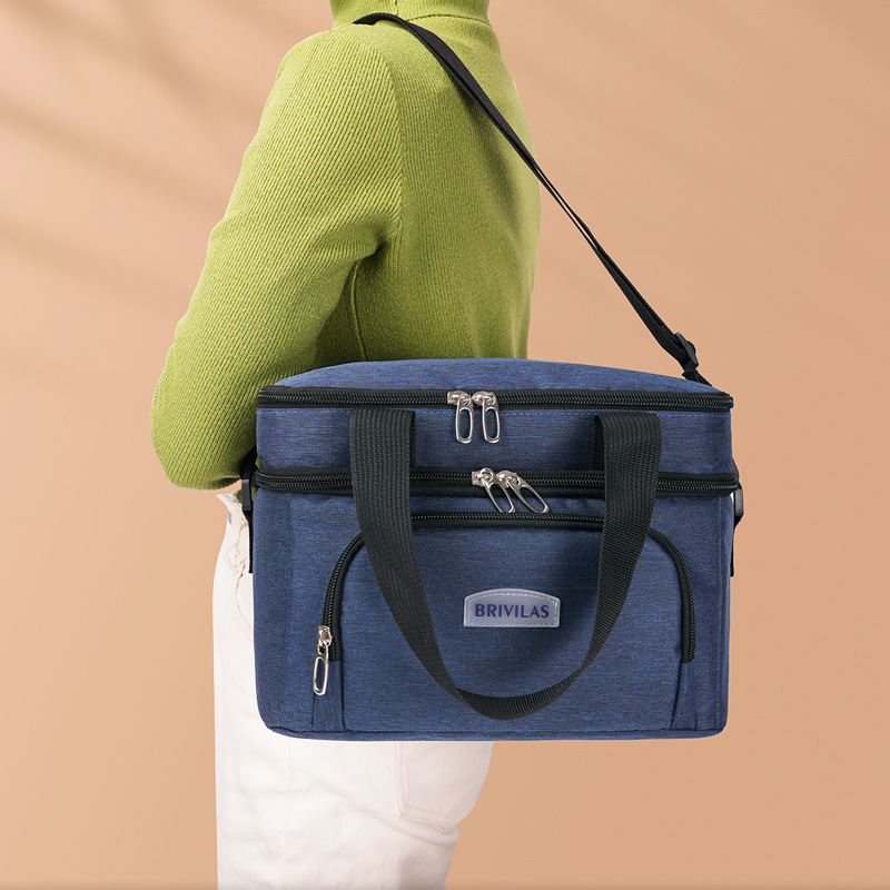 Bolsa de hielo catiónico de venta caliente transfronteriza para acampar bolsas de picnic bolsas de almuerzo de aislamiento de calor bolsas de almuerzo de hielo de mano bolsas