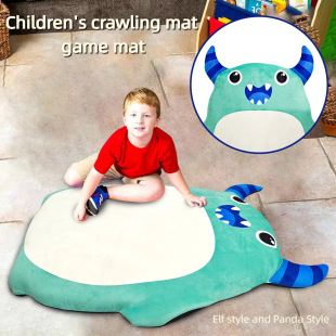 Girls Foot Mat Stuffed Panda Children's Playhouse Carpet Bedroom Room Monster Children's Room Carpet Bed Floor Mat