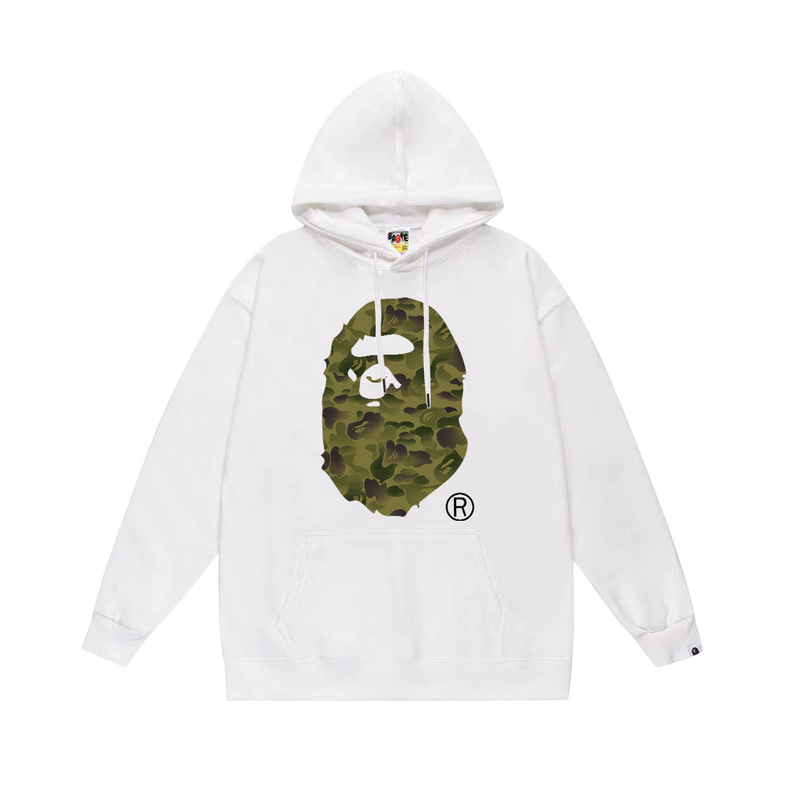 BAPE猿の頭の潮のブランドの片面のプリントは帽子の衛衣の秋冬の新型のヒップホップの潮流の男女の同項の純綿になります。|undefined