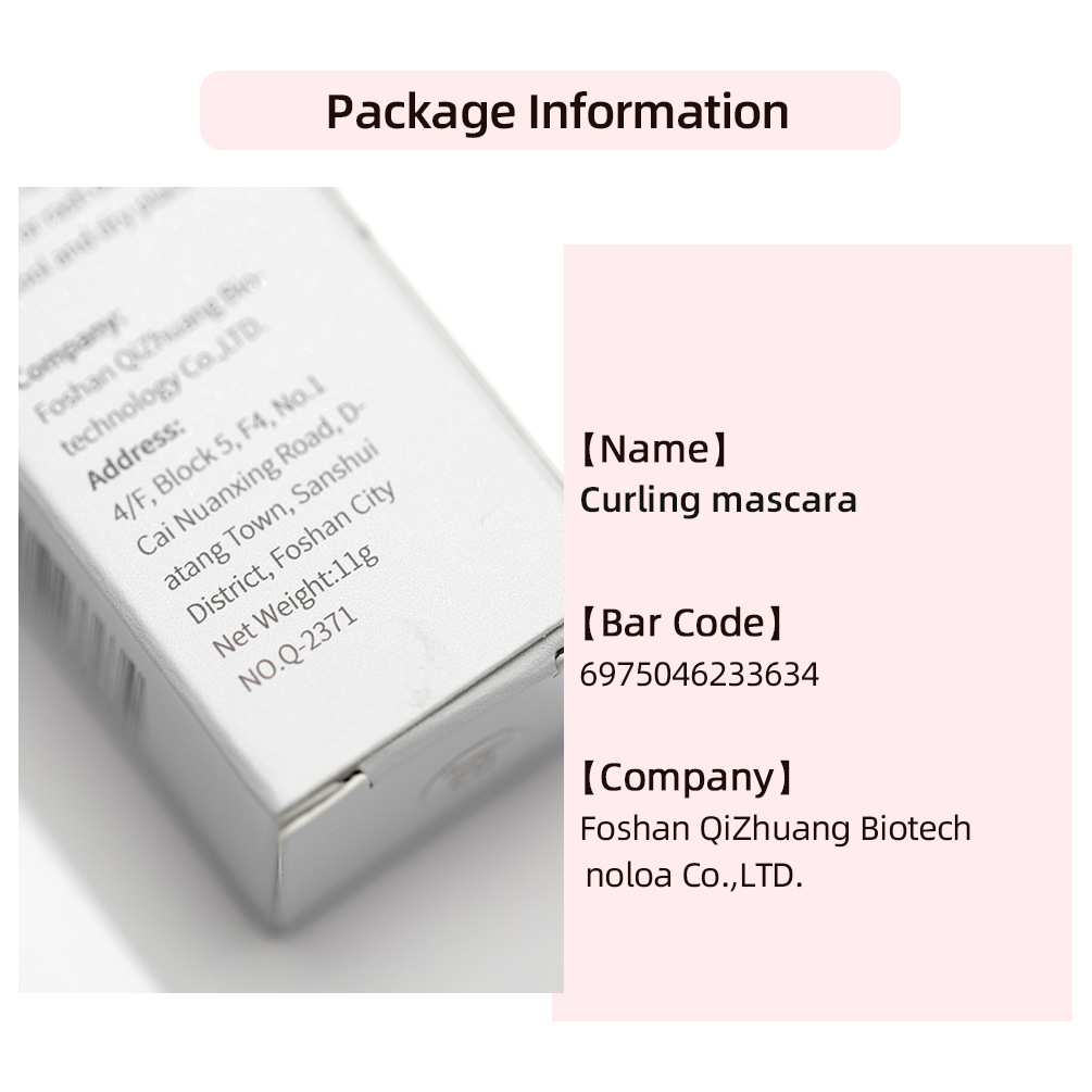 carina QIBEST waterproof, sweat proof, non smudging, slim, thick, curling and stretching double effect eye black_voghion.com