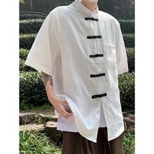 E 47623 Chinese Style Loose Fit Shirt ������ɳ��� �羳