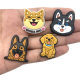 Cute fresh dog series hole shoes shoes flower decorative diy hole shoes buckle
