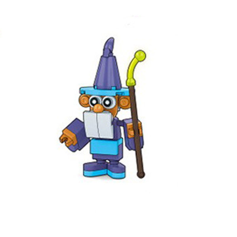 ハロウィンビルディングブロックミニフィギュアパズルビルディングブロック組み立て人形小中粒子食品キャンディガシャポン小さなおもちゃ DIY|undefined
