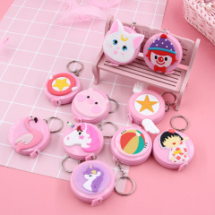 Cute Mini Ruler 1.5M Portable Measurement Three Dimensions Bust Waist Measurement Dress Tape Measure Height Soft Tape Measure