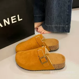 厚底拖鞋;平底拖鞋;女式棉鞋