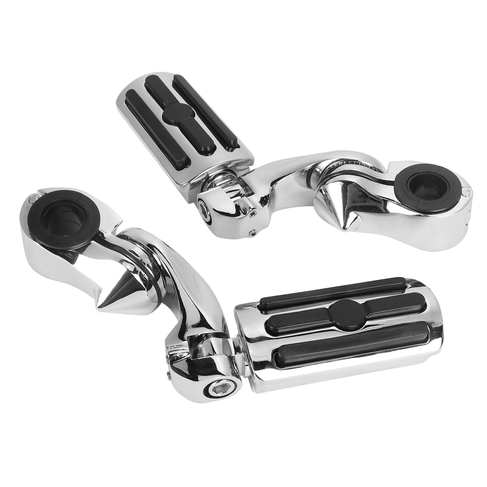 Universal Motorcycle and Electric Vehicle Footrests, Bumper Guard Bars, Rest Footrests, Short Brackets, Harley Indian Accessories