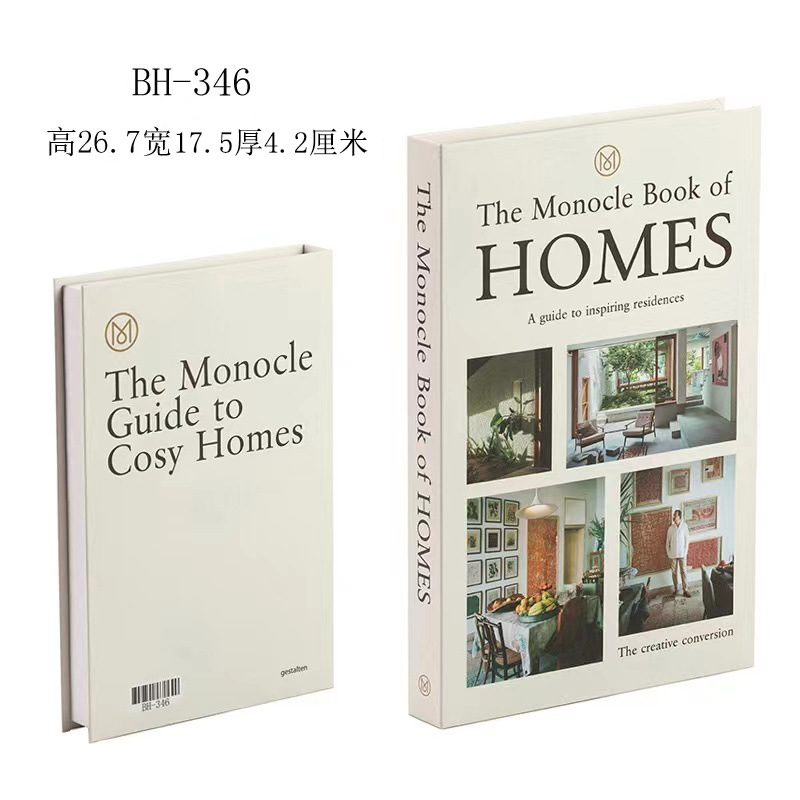 Nordic moderno libro falso plegable Inglés simulación libro accesorios de decoración libro Hotel hogar suave decoración libro