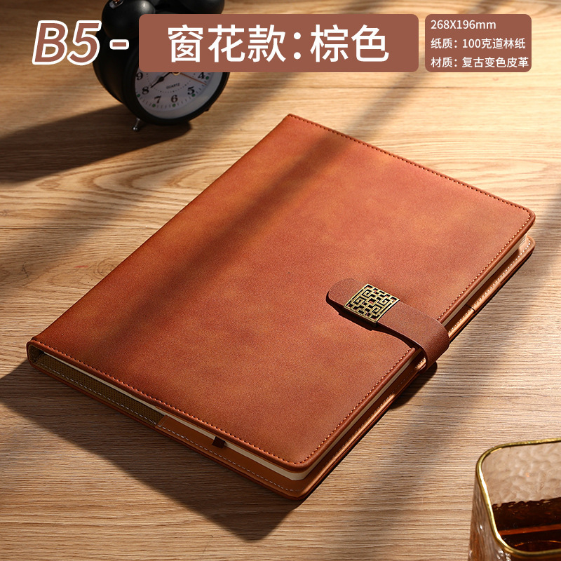 Window grill button B5 brown