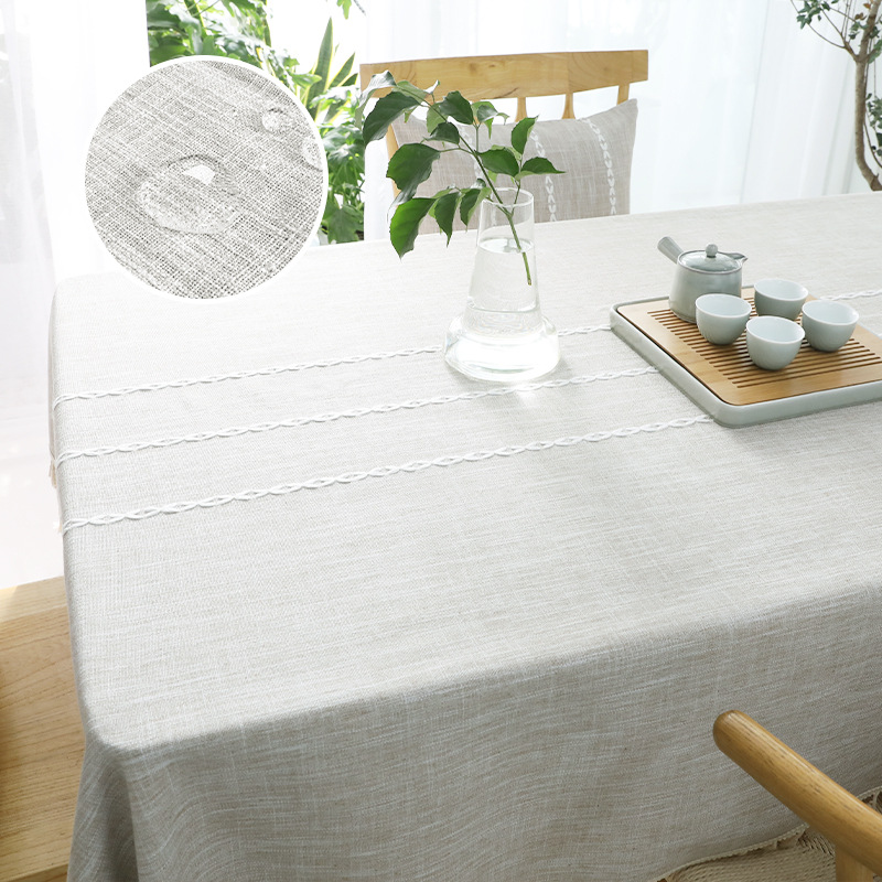 Topa de mesa anti-derrama japonesa antideslizante y resistente al desgaste, mesa rectangular, almohadilla protectora de mesa de té doméstica de alta calidad