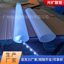 厂家现货供应 PC光扩散电工套管LED灯管乳白色光扩散PC管灯罩切割