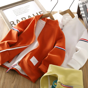 Children's Clothing Spring & Fall Long-Sleeved Jackets for Middle-Aged and Older Boys' Tops Kidsren's Style Jackets 2025 Autumn Sportswear Trend