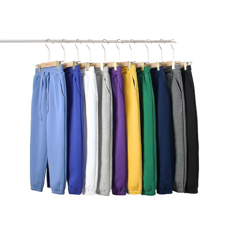 Otoño e invierno estilo coreano nuevos pantalones forrados de lana para niños de color sólido para niños grandes pantalones de chándal cálidos para niñas Generación de cabello image 7