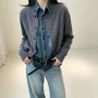 秋冬翻领长袖休闲毛衣