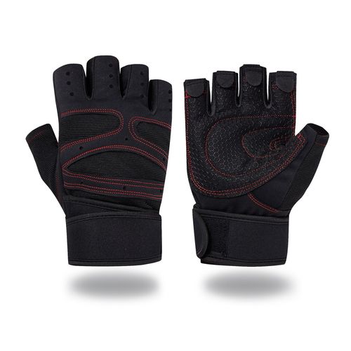 Cross-border Weightlifting Half Finger Gloves Men's Sports Fitness Equipment Outdoor Cycling Gloves Silicone Anti-Slip AliExpress