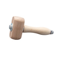 Handmade DIY beech wood installation hammer wooden punching hammer leather tool leather carving wood hammer handmade leather carpentry hammer