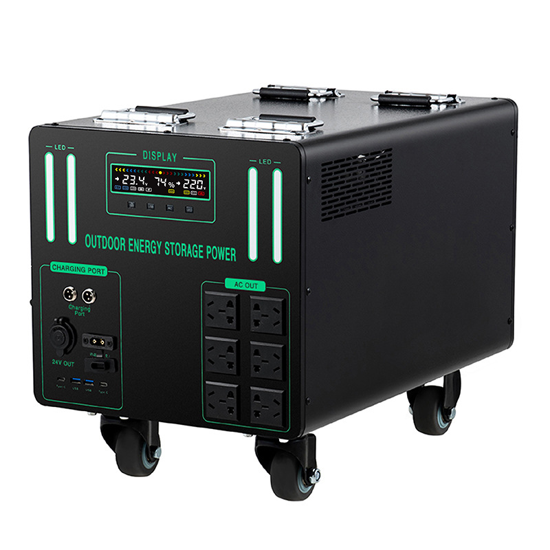 Fuente de alimentación móvil para exteriores, 220v, gran capacidad, portátil, estilo camping, batería para puesto, coche, batería de almacenamiento de energía de emergencia para el hogar