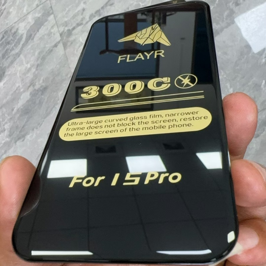 Aplicable a iPhone 16 ProMax de borde fino gran arco película de endurecimiento Apple 17 Pro 300C película de teléfono móvil micro-curvado estereoscópico