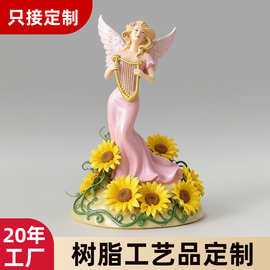 跨境圣诞节摆件定制人物花园摆件树脂装饰品定做微景观摆件定制