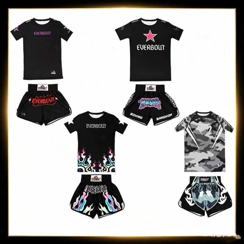Venom Quick-Drying Shorts Boxing Sanda Fighting Training Mma Fighting Sports Ufc Boxing Suit Professional Men's and Women's Set